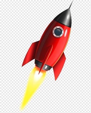 red and black rocket illustration, Rocket Spacecraft, rocket, image File Formats, cartoon, business png