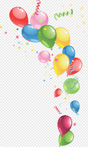 Balloon Party, colorful balloons, color Splash, holidays, atmosphere png