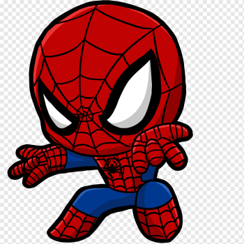 Spider-Man Wolverine Venom Chibi Marvel Comics, spider, Marvel Spider-Man illustration, heroes, superhero, insects png
