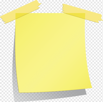Post-it note Paper Square, Sticky note, yellow sticky note digital artwork, angle, rectangle, material png