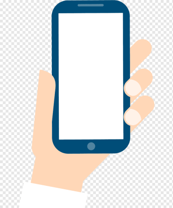 of person holding smartphone, Smartphone Mobile phone Cartoon, Hand phone, blue, angle, gadget png