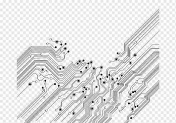 Electronic circuit Printed circuit board Electronics Icon, Science and technology lines, angle, text, rectangle png
