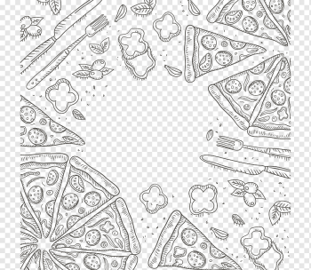 Hamburger Pizza Italian cuisine Pasta Fast food, pizza background, pizza sketch, angle, food, olive png