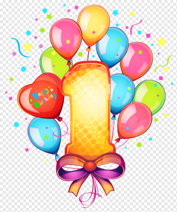 Birthday cake, 1 birthday, happy 1st birthday, food, happy Birthday To You, balloon png