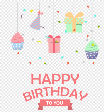 Birthday cake Party, Birthday, happy birthday to you illustration, wish, painted, food png