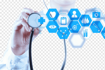 Medicine Health Care Clinic Therapy Disease, Medical Technology Background, black stethoscope, blue, hand, people png
