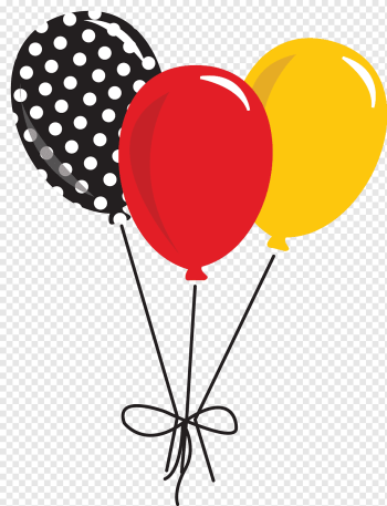black, red, and yellow balloons, Minnie Mouse Mickey Mouse Balloon, Fancy Balloons s, love, heart, mouse png