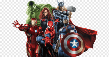 Marvel Avengers illustration, Captain America Spider-Man Marvel Studios Carol Danvers Hulk, Avengers background, marvel Avengers Assemble, superhero, iron Man png
