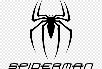Spiderman logo, Spider-Man Logo Marvel Comics, spider-man, heroes, monochrome, symmetry png