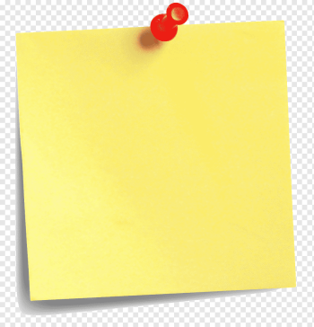 yellow sticky note with red pin, Post-it note Paper Musical note Samsung Galaxy Note 8, Post-it note, rectangle, sticker, business png