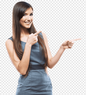 woman pointing two fingers on left side, graphy Businessperson Woman, Business, business Woman, people, arm png