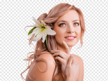 woman's face, Woman Beauty Parlour Facial Massage Hairstyle, beauty, face, people, human Body png