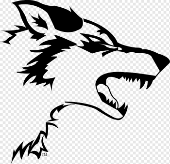 wolf, Gray wolf Logo Decal Sticker, wolf, white, animals, company png