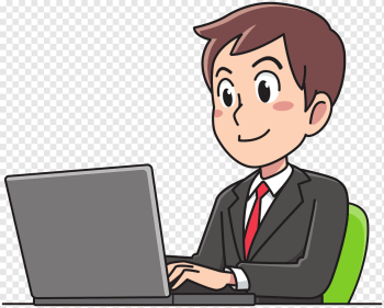 Business Man, WORK, people, computer, public Relations png