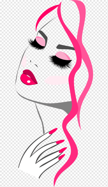 woman themed illustration, Business Card Design Business Cards Beauty Parlour Cosmetology Make-up artist, Nail, face, cosmetics, logo png
