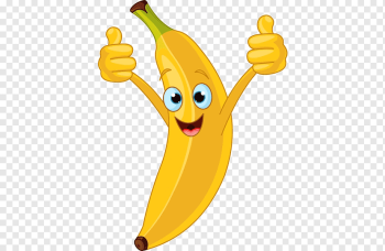Banana pudding Cartoon, Cartoon expression banana material, cartoon Character, food, smiley png