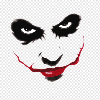 The Joker, Joker Harley Quinn Batman Two-Face Drawing, scary, face, heroes, head png