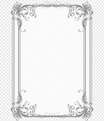 silver and white floral frame, Borders and Frames Wedding invitation Frames Microsoft Word, vintage border, border, template, white png