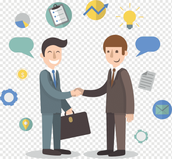 two man handshaking illustration, Business ethics Startup company Management, bussiness, company, service, people png