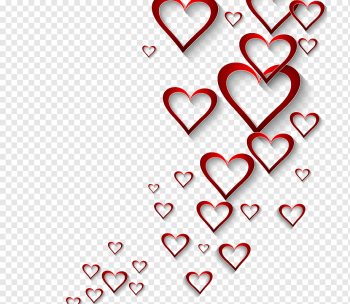 red hearts, Valentines Day Heart, hearts background, love, text, happy Birthday Vector Images png