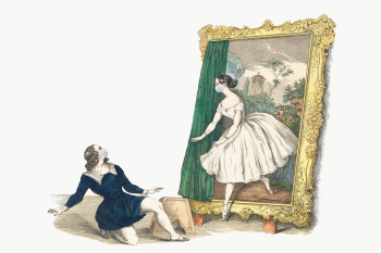 Vintage advertisement for a ballet &quot;Des Malers Traumbild&quot; fe.. | Free  transparent png - 2318521