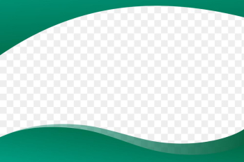 Green curved frame transparent background png for corporate business