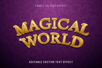 3D editable text effect vector template,â¦ | Free stock illustration | High Resolution graphic