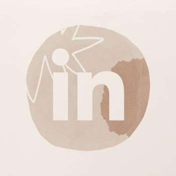 LinkedIn logo psd in watercolor design.â¦ | Free stock illustration | High Resolution graphic
