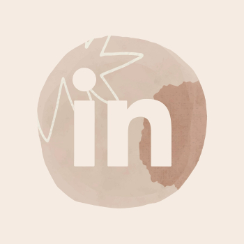 LinkedIn logo in watercolor design. Socialâ¦ | Free stock illustration | High Resolution graphic