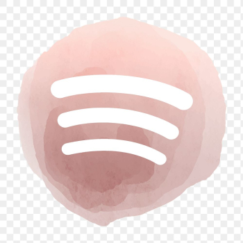 Spotify app icon png with a watercolorâ¦ | Free stock illustration | High Resolution graphic