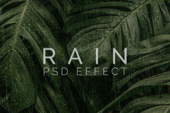 Rain overlay PSD effect photoshop add-on | Free stock illustration | High Resolution graphic