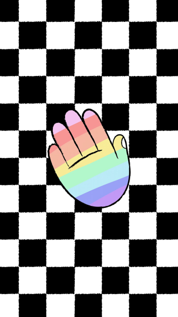 White checkered phone wallpaper, LGBTQ+ | Free PSD - rawpixel