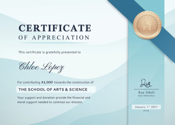 Certificate of appreciation template, modern | Free PSD Template - rawpixel