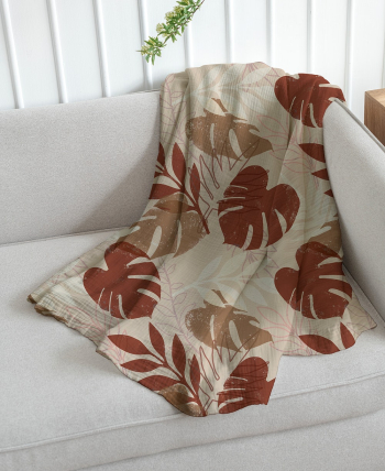 Botanical throw blanket, home decor | Free Photo - rawpixel