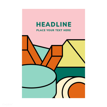 Headline colorful mockup graphic design | Free stock vector - 454309