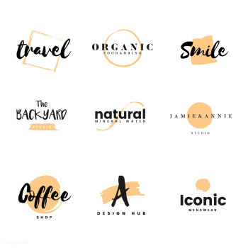 Collection of logos and branding vector | Free stock vector - 466473