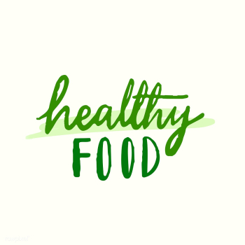 Healthy food typography vector in green | Free stock vector - 472326