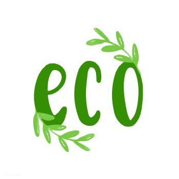 The word eco typography vector | Free stock vector - 472350