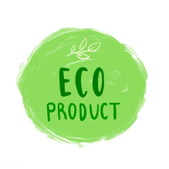 Eco product typography vector in green | Free stock vector - 472460