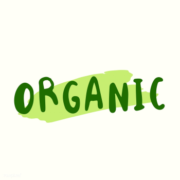 Organic typography vector in green | Free stock vector - 472500