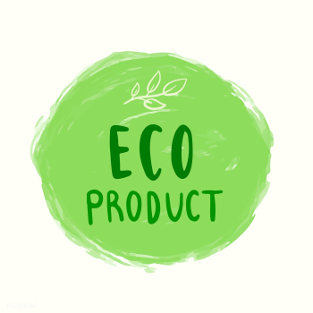 Eco product typography vector in green | Free stock vector - 472530