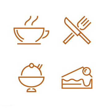 Set of restaurant icon vectors | Free stock vector - 492112