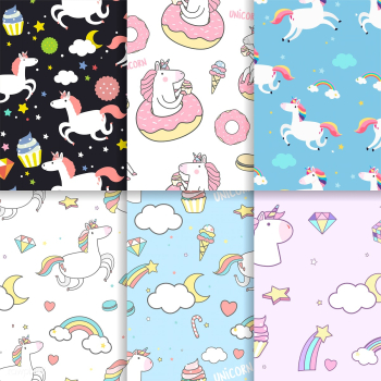 Colorful unicorn seamless pattern background .. | Free stock vector - 515529