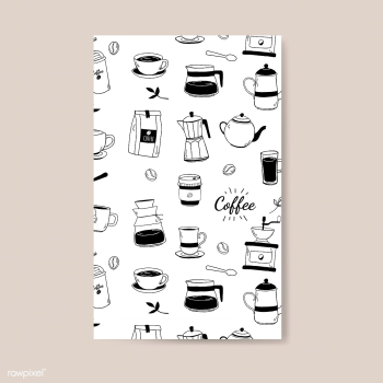 Coffee house and cafe patterned background ve.. | Free stock vector - 520761