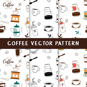 Coffee house and cafe seamless background vec.. | Free stock vector - 520784
