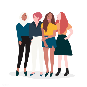Group of strong women vector | Free stock vector - 524228