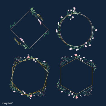 Floral frame badges | Free stock vector - 544768