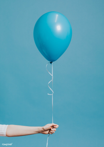 Helium balloon on a string | Free stock psd mockup - 559867