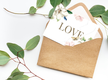 Valentines card with envelope | Free stock photo - 560038