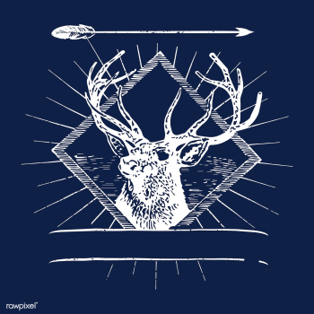 Wild deer logo illustration | Free stock vector - 562975